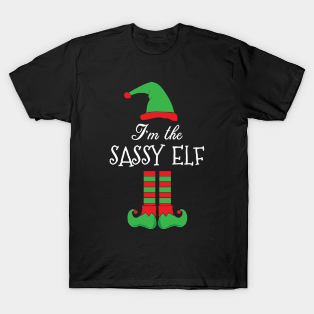 Im The Sassy Elf Christmas T-Shirt by intelus